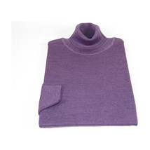 Men PRINCELY Turtle neck Sweater From Turkey Soft Merinos Wool 1011-80 Purple image 4