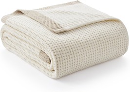 Amélie Home Chenille Waffle Throw Blanket For Couch, Reversible, 50 X 60 Inch - £27.67 GBP