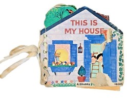 This is My House 3D Chubby Vintage Playskool Childrens Play Book READ - $8.99