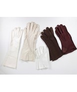 Vintage Womens Ladies Gloves Lot of 5 Pair Costume Long Short Driving - £8.58 GBP