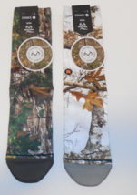 2 Pair Stance Realtree Xtra Green Men&#39;s Large Crew Socks Brown Size 9-13... - £31.03 GBP