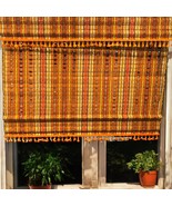 Mid-Century Modern Woven Curtain Blind Retro 60&#39;s/70&#39;s Tassel 46in W x 3... - $1,168.57 MXN