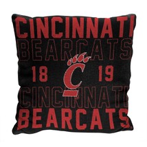 Cincinnati Bearcats OFFICIAL NCAA &quot;Stacked&quot; Woven Pillow; 20&quot; x 20  - $47.90 CAD