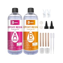 UNOKKI 32-Ounce Epoxy Resin Kit | Transparent | Will Not Yellow Or Self-Level Wi - £78.67 GBP