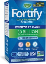 Nature&#39;s Way Fortify Daily Probiotic + Prebiotic for Men and Women, 30 Billion L - £23.17 GBP