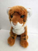 Douglas Tiger Plush Stuffed Animal Orange White Blue Eyes 12&quot; - £17.88 GBP