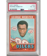 1971 Topps #197 George Webster Oilers PSA 4 - VGEX - £22.73 GBP