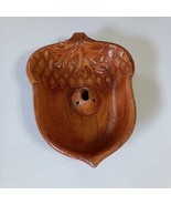 Vintage Multi Prod Inc USA Walnut Acorn Shaped Faux Wood Holder Bowl Nut... - $200.05 MXN