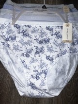 Laura Ashley Womens Brief Underwear Panties 5-Pair Organic Cotton Blend ~ XL - £27.15 GBP