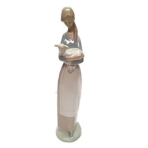 Lladro Girl with Lamb #4505 Gloss Figurine Statue Hand Made Spain Daisa - £95.09 GBP