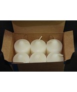 PartyLite (new) ICED SNOWBERRIES - WHITE VOTIVE CANDLES - BOX OF 6 - 2&quot; ... - £11.07 GBP