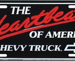 Chevrolet Truck The Heartbeat of America Aluminum License Plate Made In ... - $1,007.66