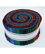 Jelly Roll Kona Cotton Solids New Dark Palette 2.5" Fabric Strip Precuts M530.10 - $29.97