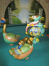 Paul&#39;s Italy Majolica And Andrea Sadek Ducks Sculpture Made In JAPAN- Pick One - £198.62 GBP+