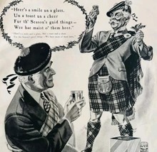 1940 Teachers Highland Scotch Advertisement Distillery Esquire Holiday H... - $29.99