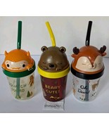 Target 3 Pack Kid&#39;s Sippy Cups Tumbler Bigfoot Bear Deer Cup Set Sasquatch - $21.77