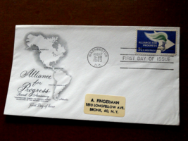 1963 Alliance for Progress First Day Issue Envelope Stamps  - $2.50