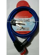 Zhonli  36 Inch Bike Locks Cable Lock Coiled Secure Keys Bike Cable Lock... - $12.86