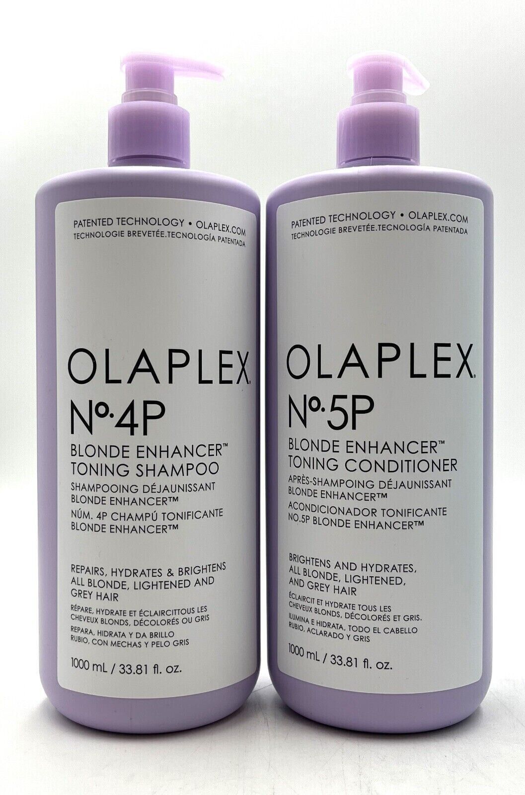 Olaplex No. 4P Blonde Enhancer Toning Shampoo & No.5P Conditioner 33.8 oz Duo - £109.50 GBP