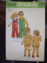 Simplicity 5049 Child's Jumpsuits & Bubblesuit Pattern - Size 1 Chest 20 - $9.70