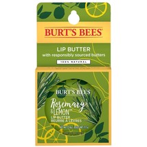 Burt&#39;s Bees 100% Natural Moisturizing Lip Butter with Rosemary &amp; Lemon, 6 Tins - £28.76 GBP