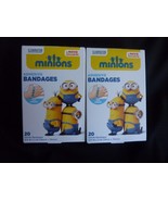 2 Boxs 40ct Minions Adhesive Bandages Fun Design Cushions Protects Long-... - £5.99 GBP