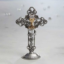 First Communion 1st Eucharist Gift Tabletop Cross James Brennan Collection 5.5&quot;H - £15.46 GBP