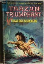 TARZAN TRIUMPHANT by Edgar Rice Burroughs (F-194) Roy Krenkel cover &amp; art Ace pb - $14.84