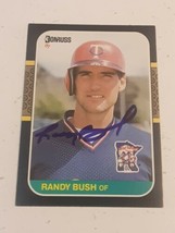 Randy Bush Minnesota Twins 1987 Donruss Autograph Card #441 READ DESCRIPTION - £3.86 GBP
