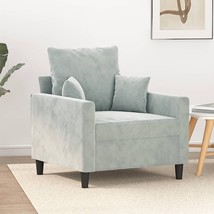 Sofa Chair Light Gray 23.6&quot; Velvet - $5,214.71 MXN