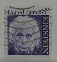 Vintage Stamps American America States Usa 8 C Eight Cent Einstein X1 B38 - £1.39 GBP