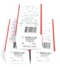 LOT OF 3 NEW PASS &amp; SEYMOUR PS20AC3-GRY 3-WAY SWITCHES 20A 120/277VAC GRAY - £31.26 GBP