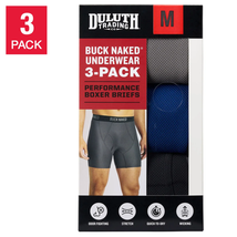 Duluth Trading Men&#39;S Boxer Brief, 3-Pack Moisture Wicking Odor Fighting - $43.74