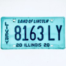 2020 United States Illinois Land of Lincoln Livery License Plate 8163 LY - £14.75 GBP