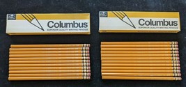 2 Boxes Vintage NEW Columbus 1492 #4 Faber Castell USA Writing Pencils 1 Missing - £21.18 GBP