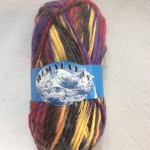 Himalayas Yarn Queensland Collection 100% Wool 2 Pink Purple Yellow 100 Grams - £7.59 GBP