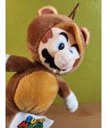 Good Stuff Mario Plush Raccoon Tanooki Super Mario Brown 8&#39;&#39; Nintendo Do... - $22.49