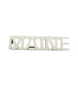 Maine Silver Uniform Lapel Pin Bar - £15.62 GBP