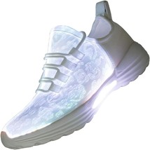 Fiber Optic Led Light Up Shoes For Women Men Usb Charging Flashing Luminous - £44.77 GBP