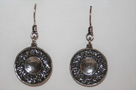 Shablool Israel Didae Hancrafted Sterling Dangle Pierced Earrings J286 - £26.73 GBP