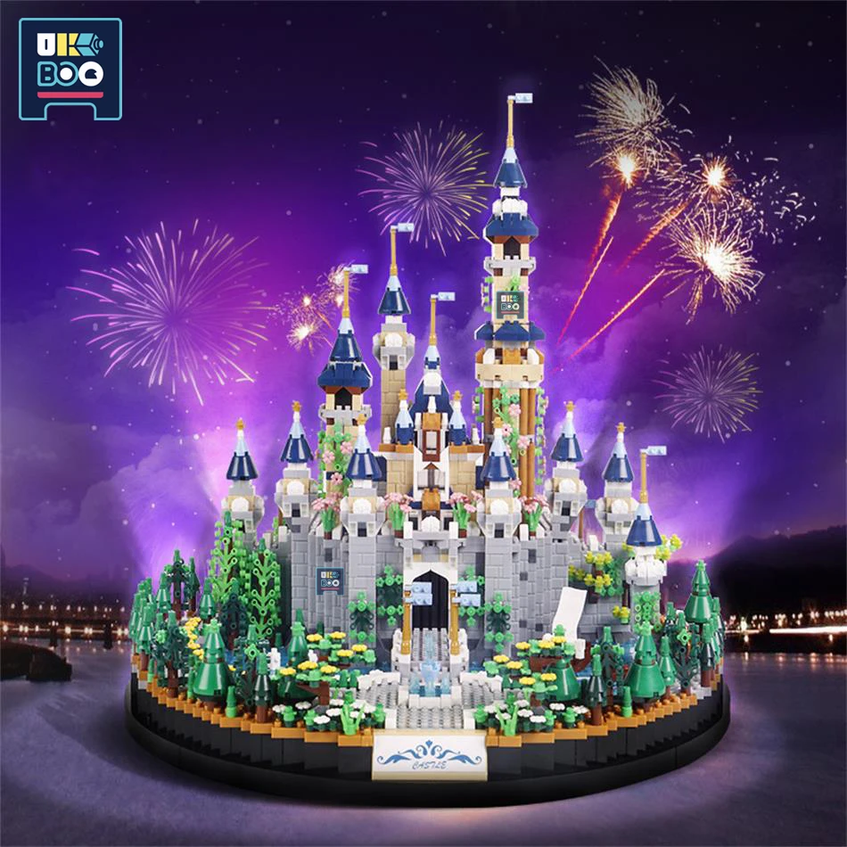 3600PCS Cartoon Dream Magic Princess Castle Building Blocks City Architecture  - £59.33 GBP