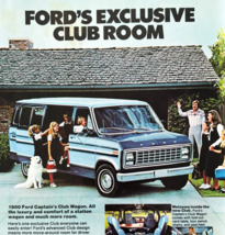 1980 Ford Captain&#39;s Club Wagon Advertisement Van Vintage Automobilia DWW13D - $28.01 CAD