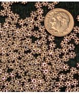 4mm Antiqued Pewter Daisy Spacers (100) Lead-Safe! - $55.70 MXN