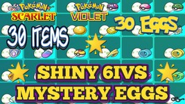 ✨POKEMON EGGS SHINY 6IVS + ITEMS POKEMON SCARLET &amp; VIOLET INSTANT DELIVER - £11.57 GBP