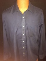 The Color Edition Mens Blue Long Sleeve Shirt Size Large Bin #52 - $13.36