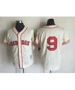 Red Sox #9 Ted Williams Jersey Old Style Uniform Cream - $45.00