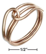12 Karat Gold Filled Wire Slip Knot Ring - £44.74 GBP+