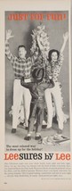 1960 Print Ad Leesures by Lee Riders Western Jeans,Tapered Slacks Holiday - $18.88