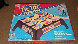 Tic Tac Toe Throw Classic Skill Action Game Marx Toys Gently Used 100% Complete - $34.64