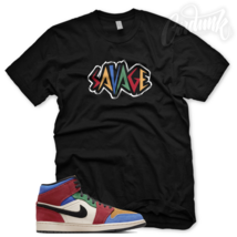 New &quot;SAVAGE&quot; T Shirt for J1 1 Blue The Great Fearless Multi Color - £20.44 GBP+